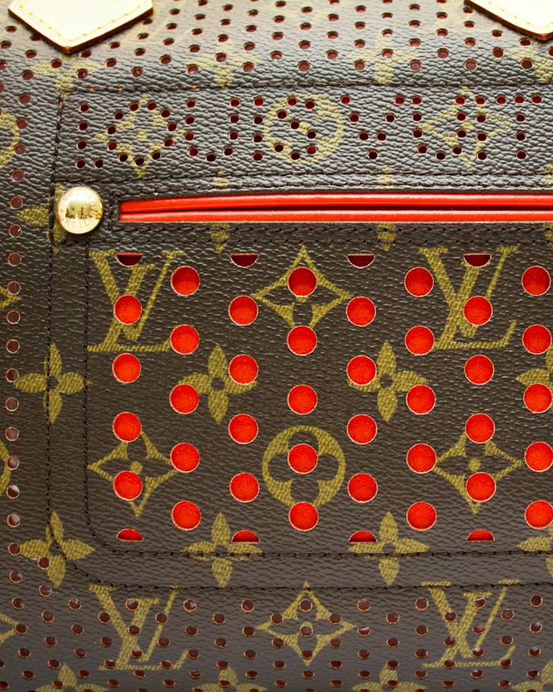 2006 Sonderausgabe Louis Vuitton Perforierte Speedy Tasche für Damen oder Herren