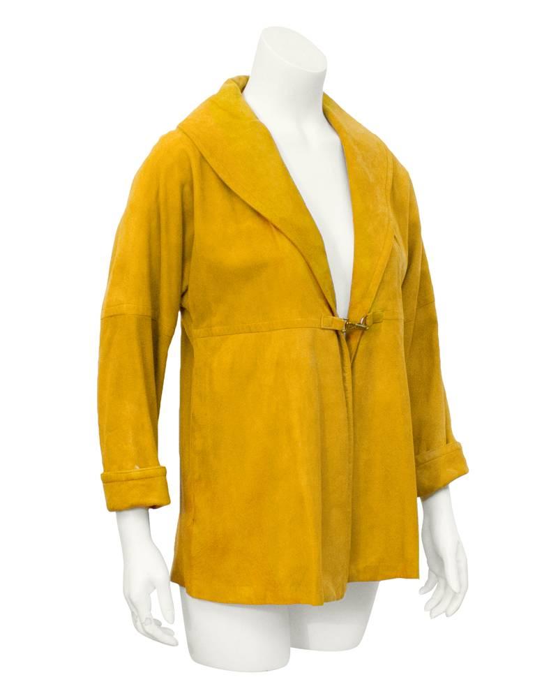 Super cute 1960's honey suede jacket from Bonnie Cashin. Known as one of the 