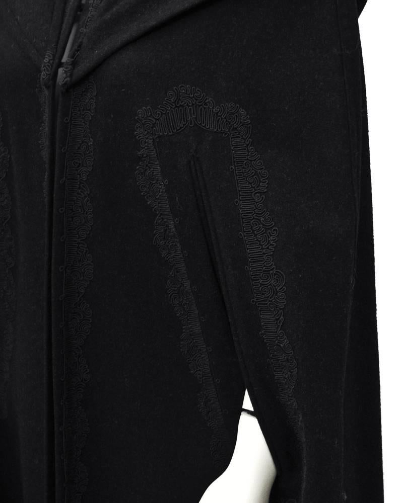 Women's 1960's Marrian-McDonnell Black Wool Cloak