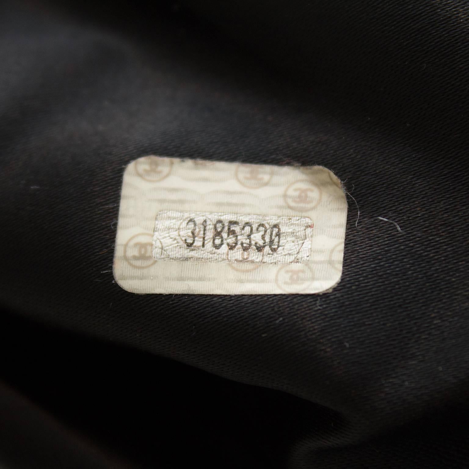 1990's Chanel Black Flat Tote Bag  2