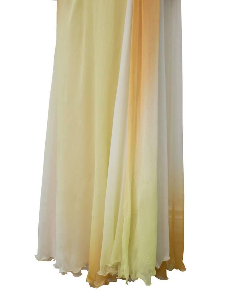 Versace Tan Ombre Kleid aus den frühen 2000ern 1