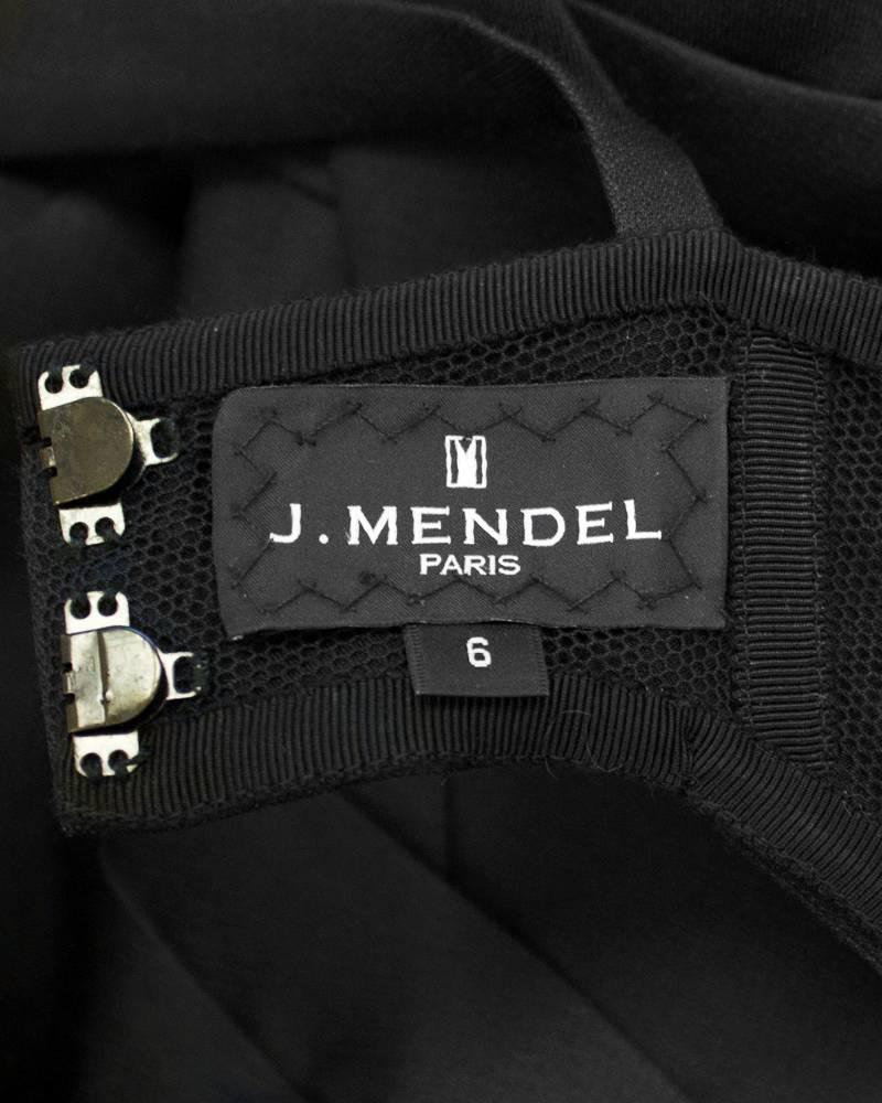 J Mendel Black Cutout Cocktail Dress 1