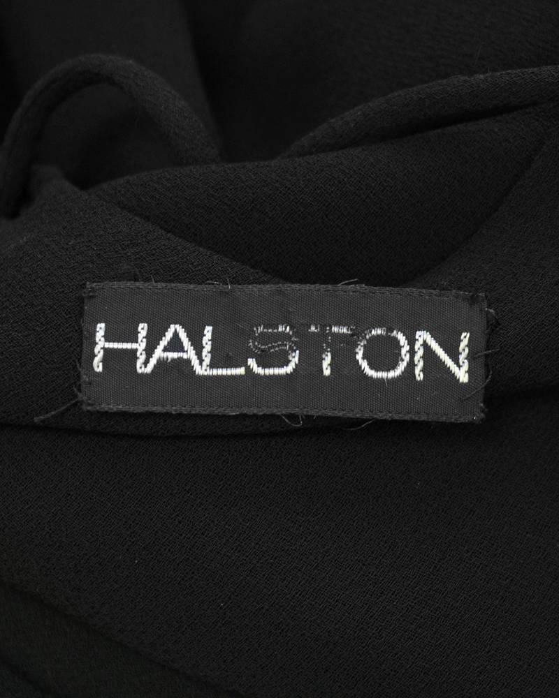 1970's Halston Double Strap Evening Dress  1