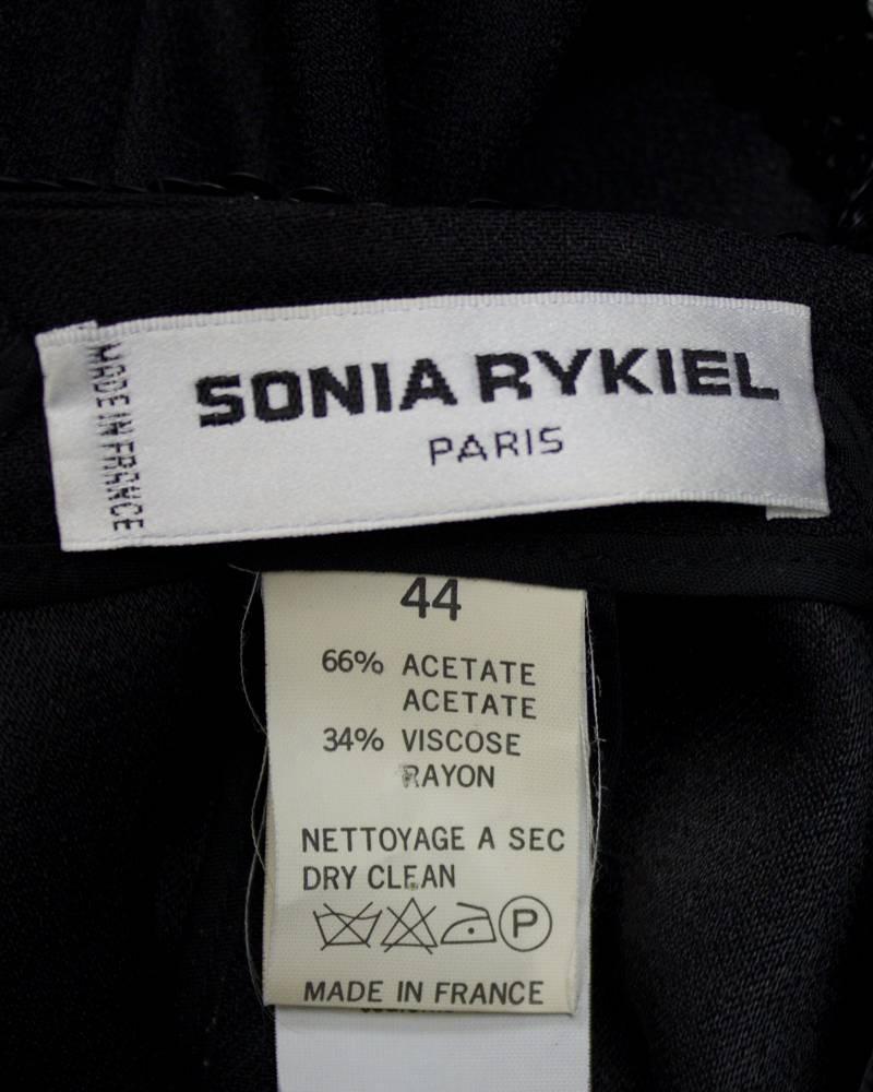 1980's Sonia Rykiel Robe Style Evening Jacket with Sequin Trim  1