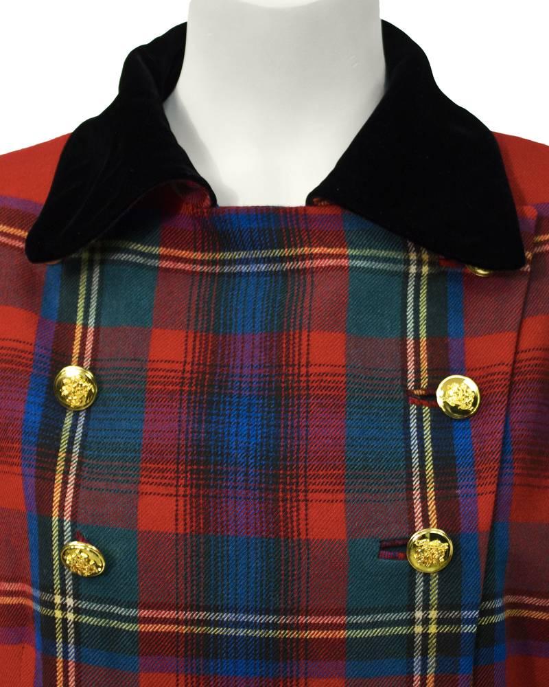 ralph lauren tartan blazer