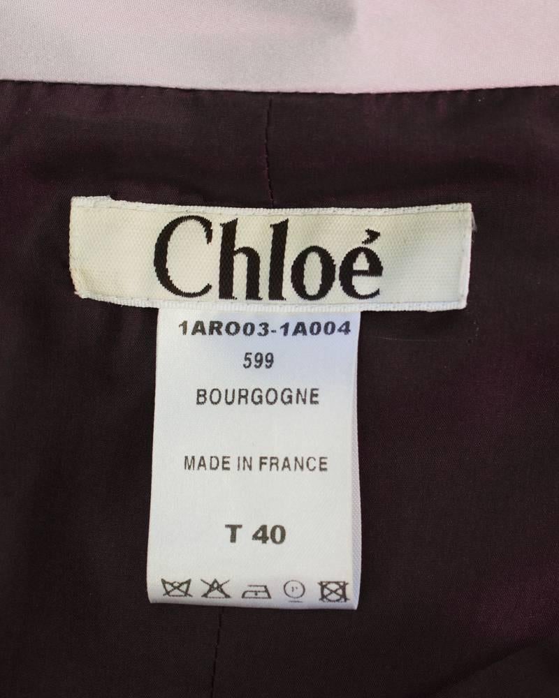 1999-2000 Chloe Purple Off-the-Shoulder Cocktail Dress  In Excellent Condition In Toronto, Ontario