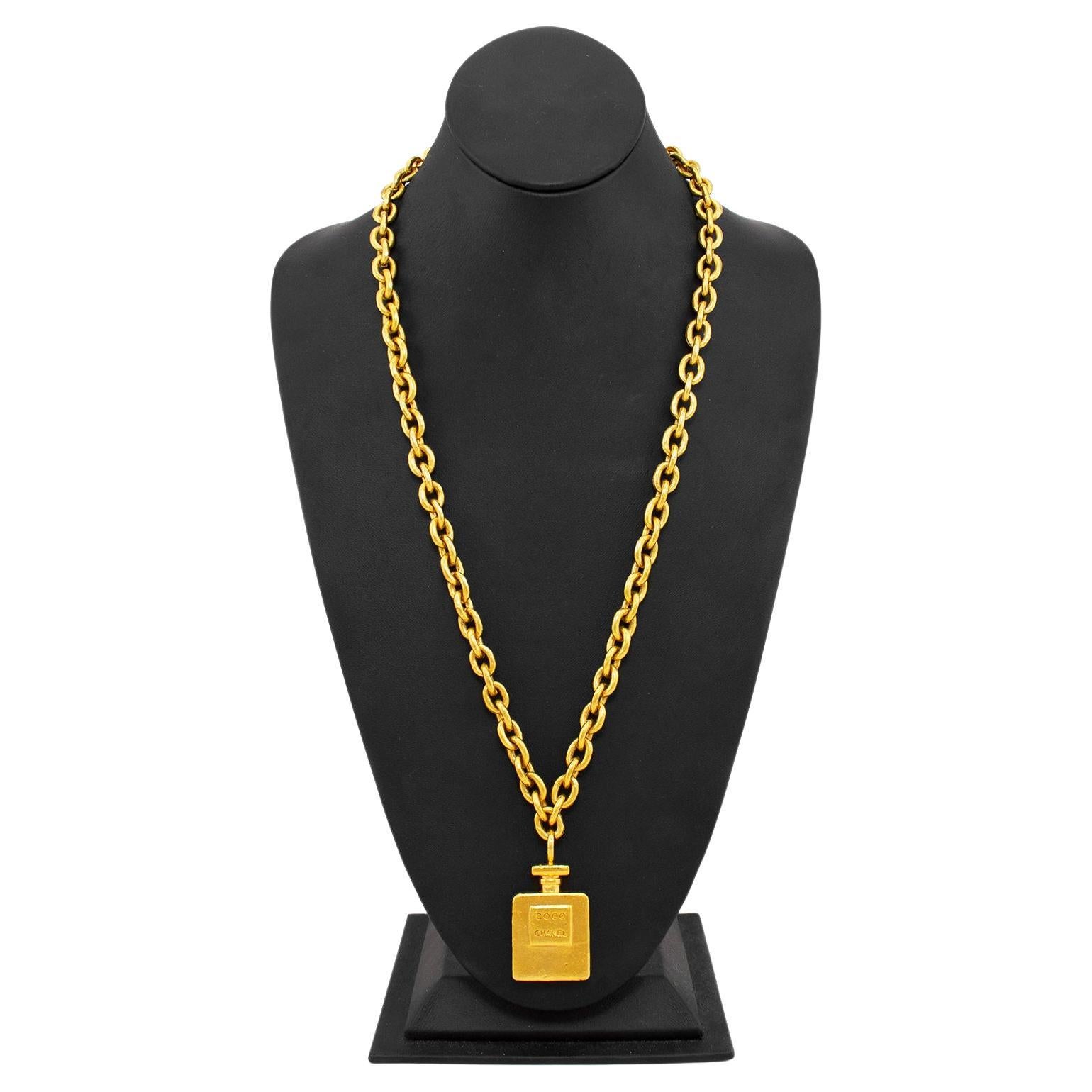 Gold Tone Chain Necklace - 1,150 For Sale on 1stDibs