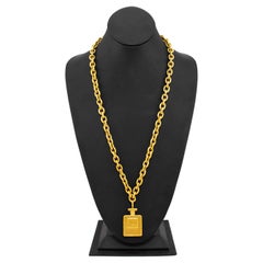 Vintage 1990s Chanel No 5 Perfume Chain Necklace