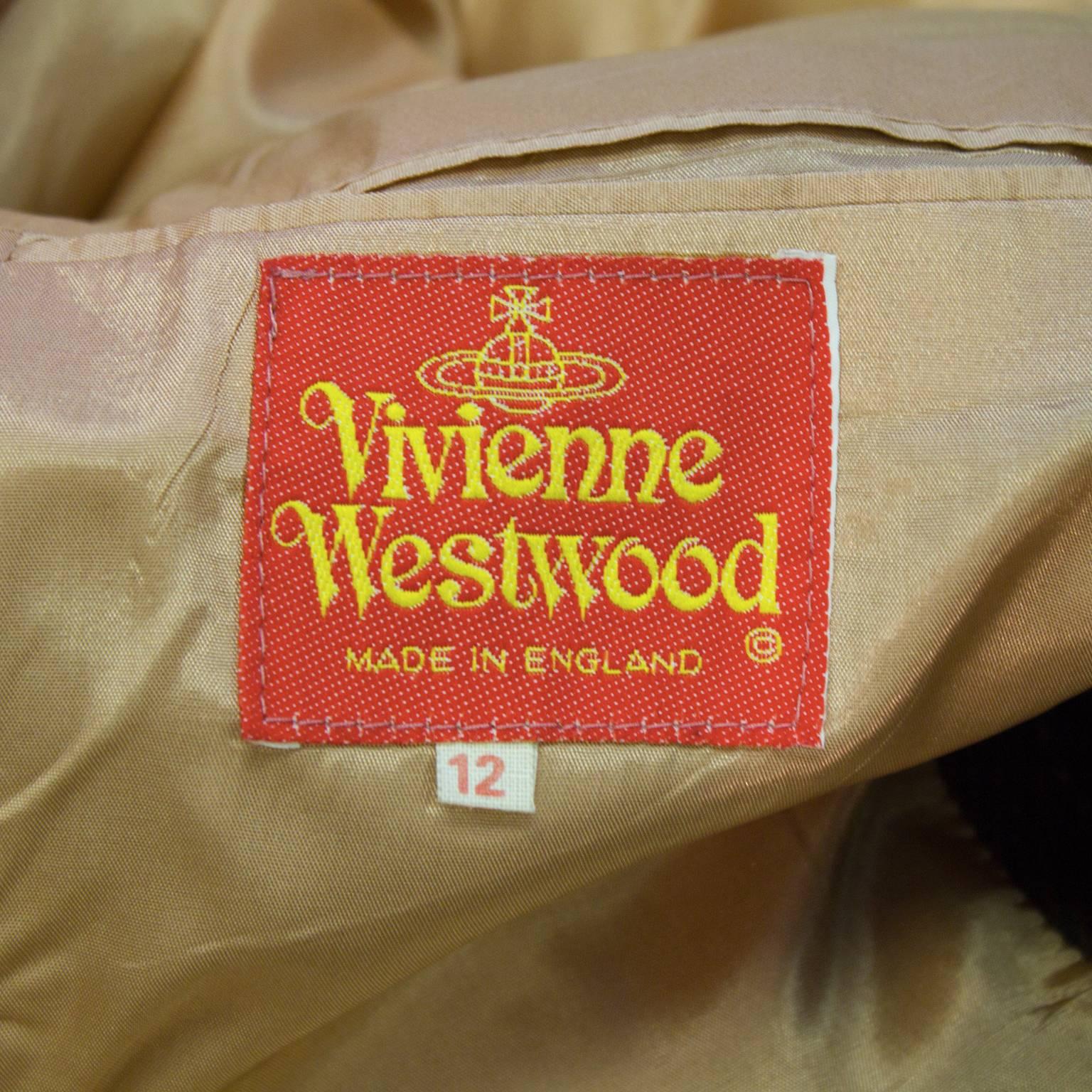 Women's 1980's Vivienne Westwood Brown Wool Blazer 