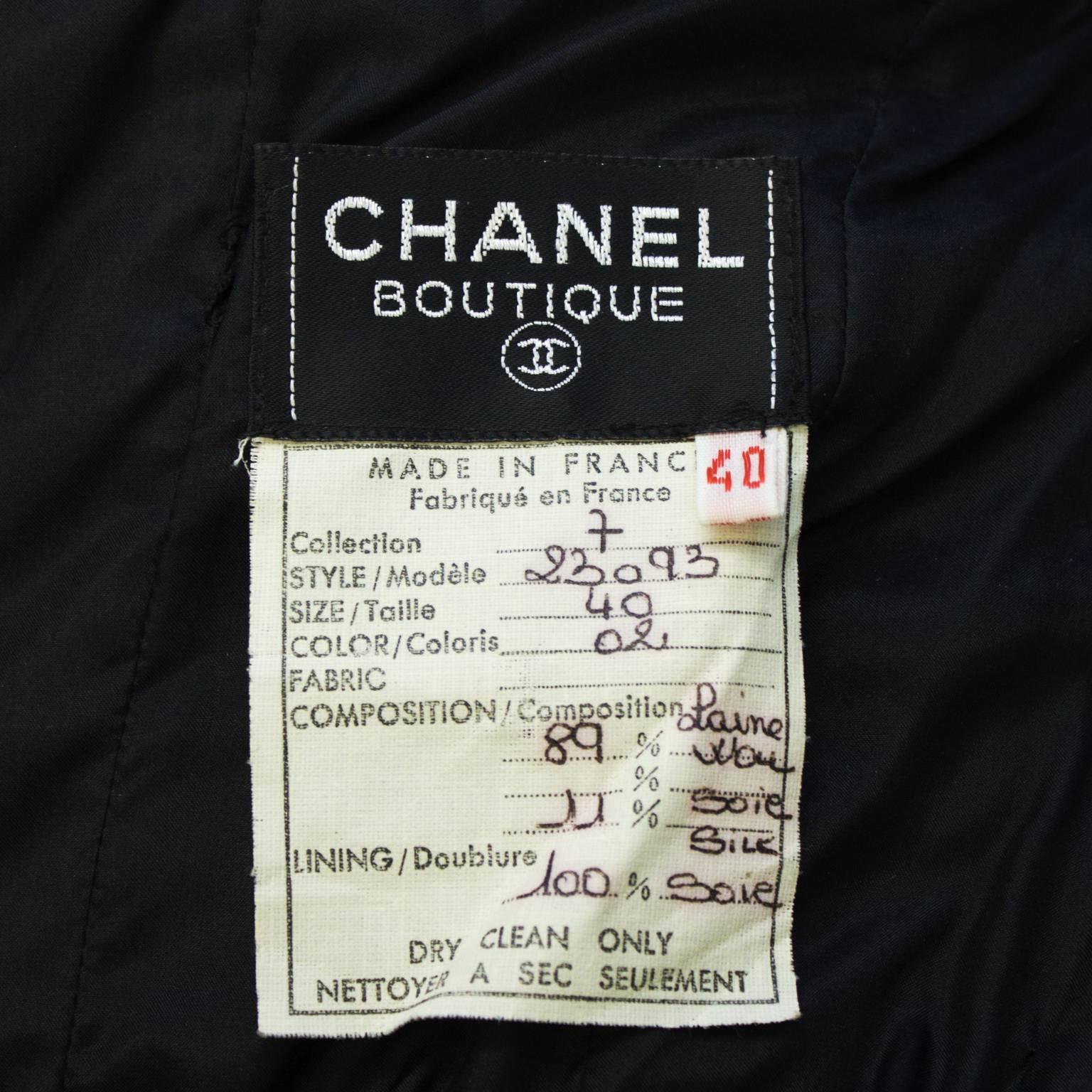 1980's Chanel Wool Jersey Strapless Gown  In Good Condition For Sale In Toronto, Ontario