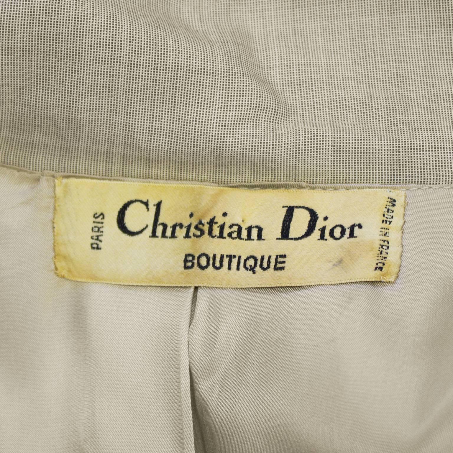 1960's Christian Dior Beige Trench  1