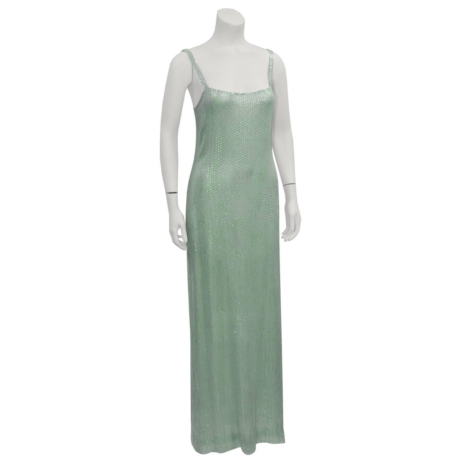 mint green sequin dress