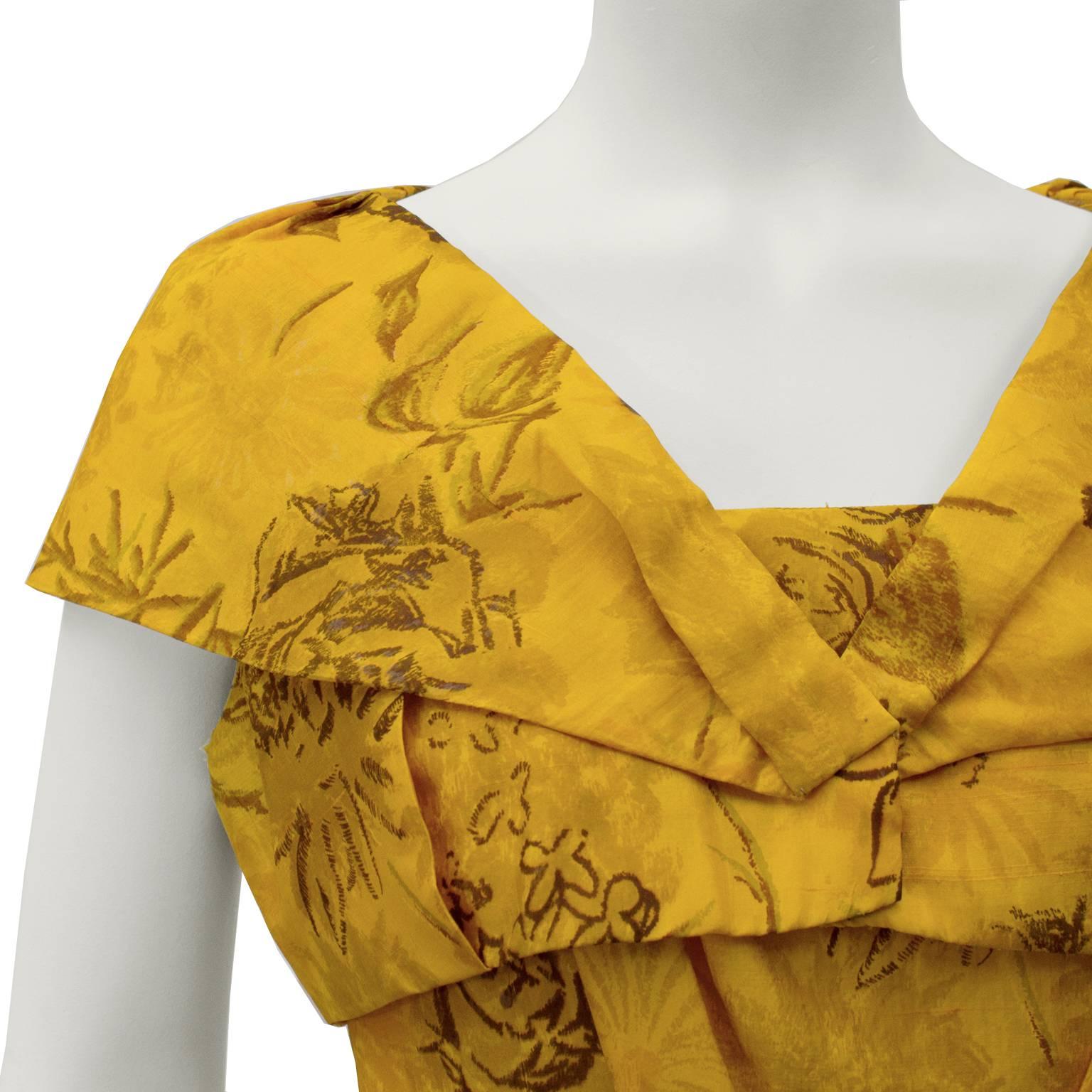 Women's 1950's Suzy Perette Marigold Dress