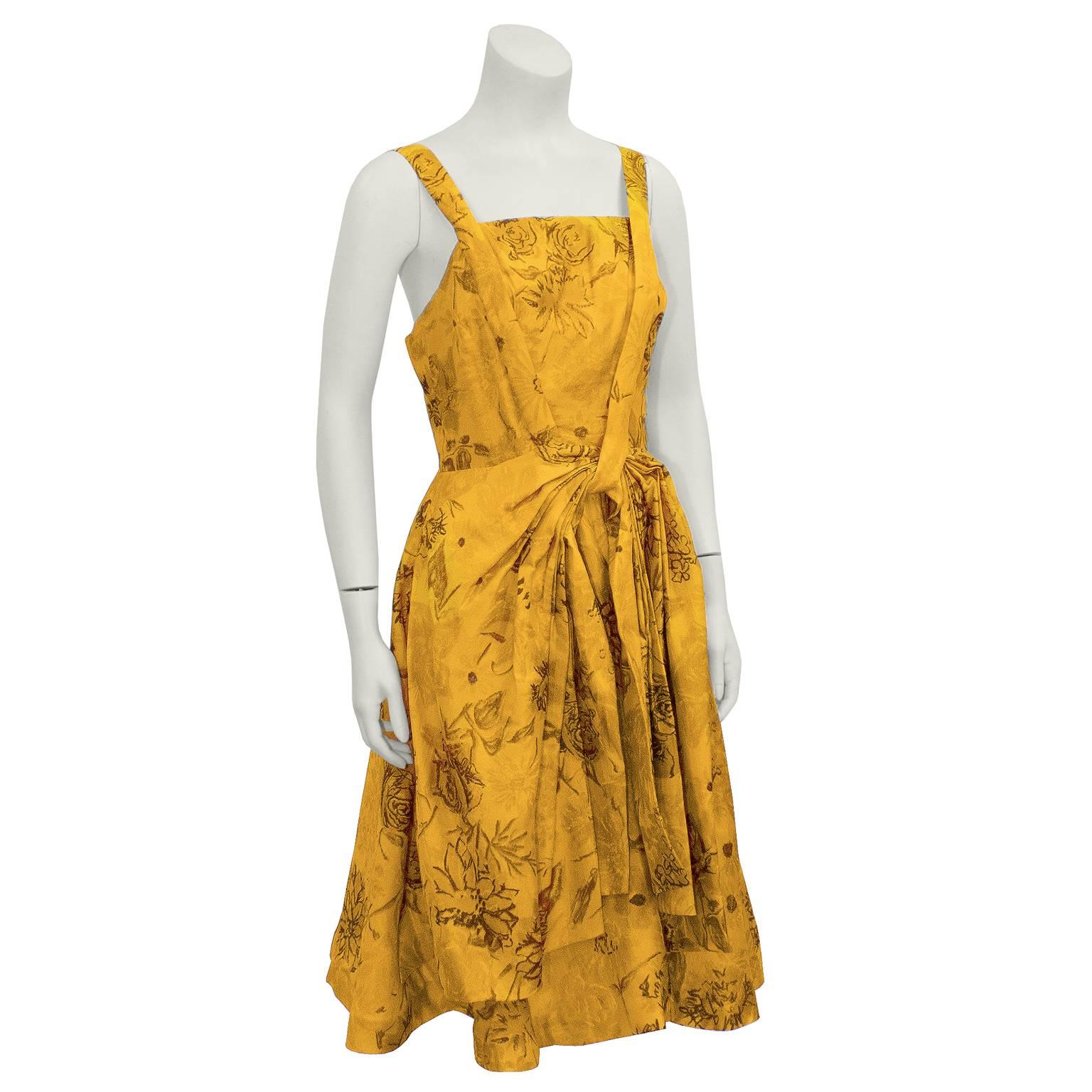 Orange 1950's Suzy Perette Marigold Dress