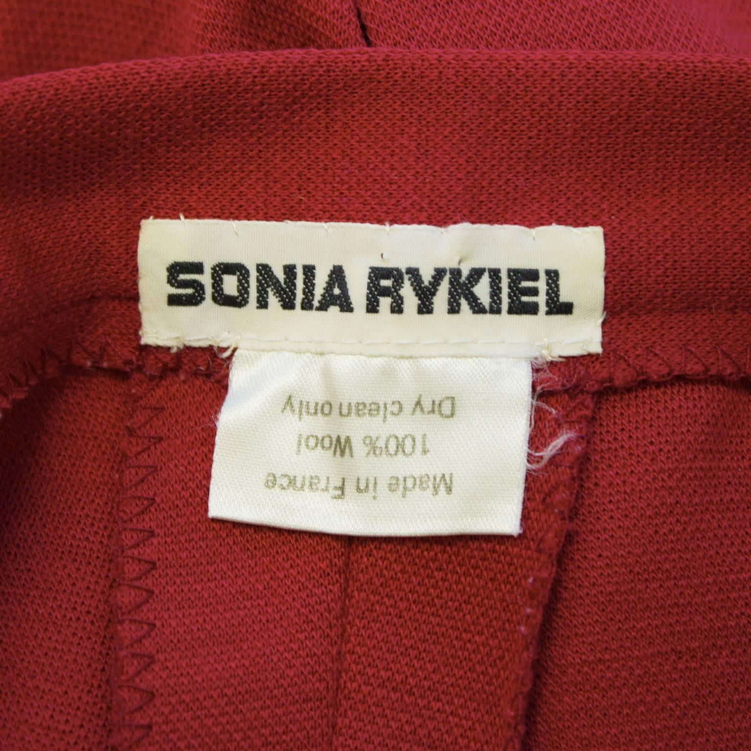 1980's Sonia Rykiel Red and Black Set  2