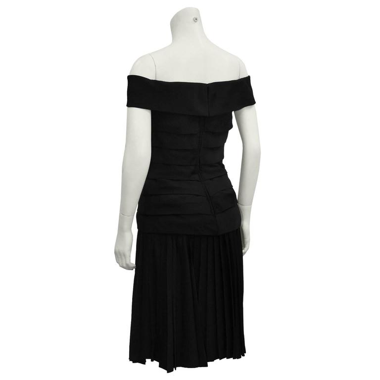 off shoulder print pleated pendant two way wear dress