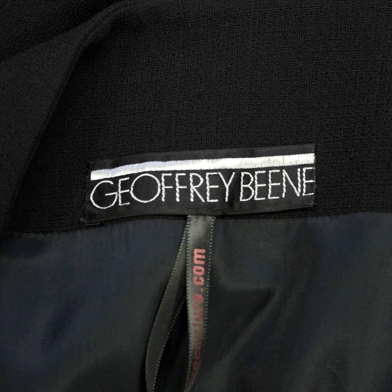 1960s Geoffrey Beene Black Empire Waist Gown For Sale at 1stDibs