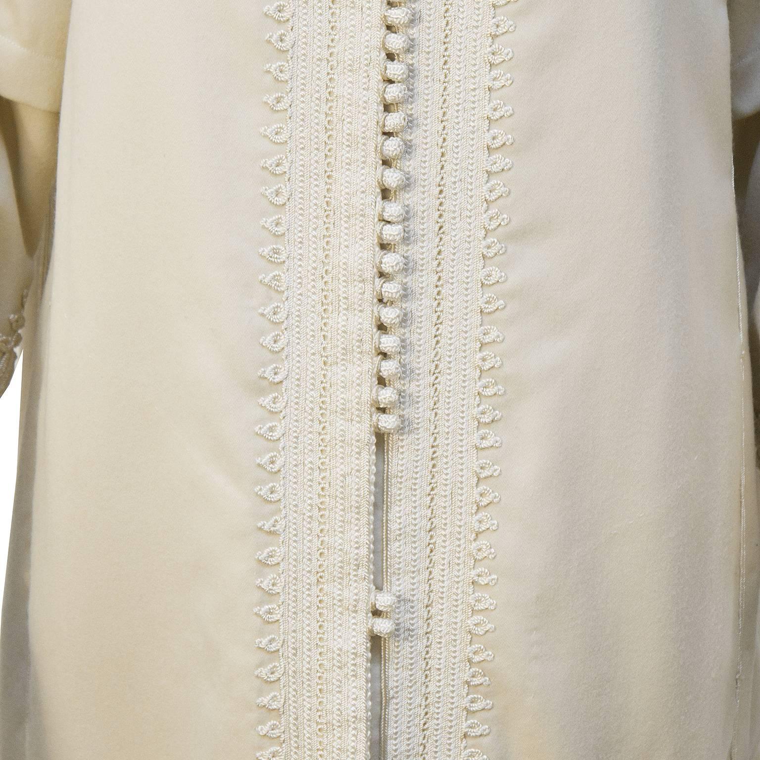 Beige Anonymous Cream Moroccan Jacket  For Sale