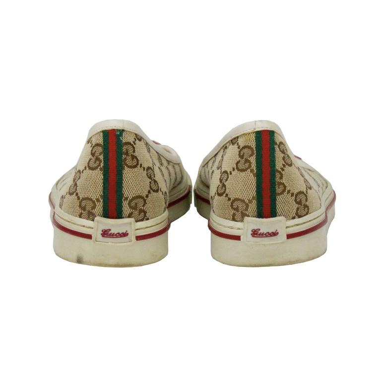 gucci monogram flats