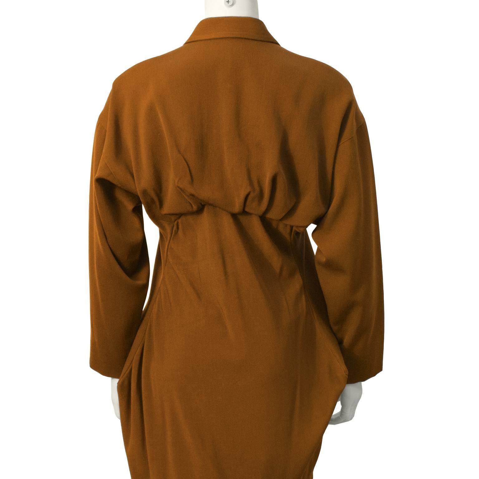 Women's 1980's Issey Miyake Brown Skirt Set