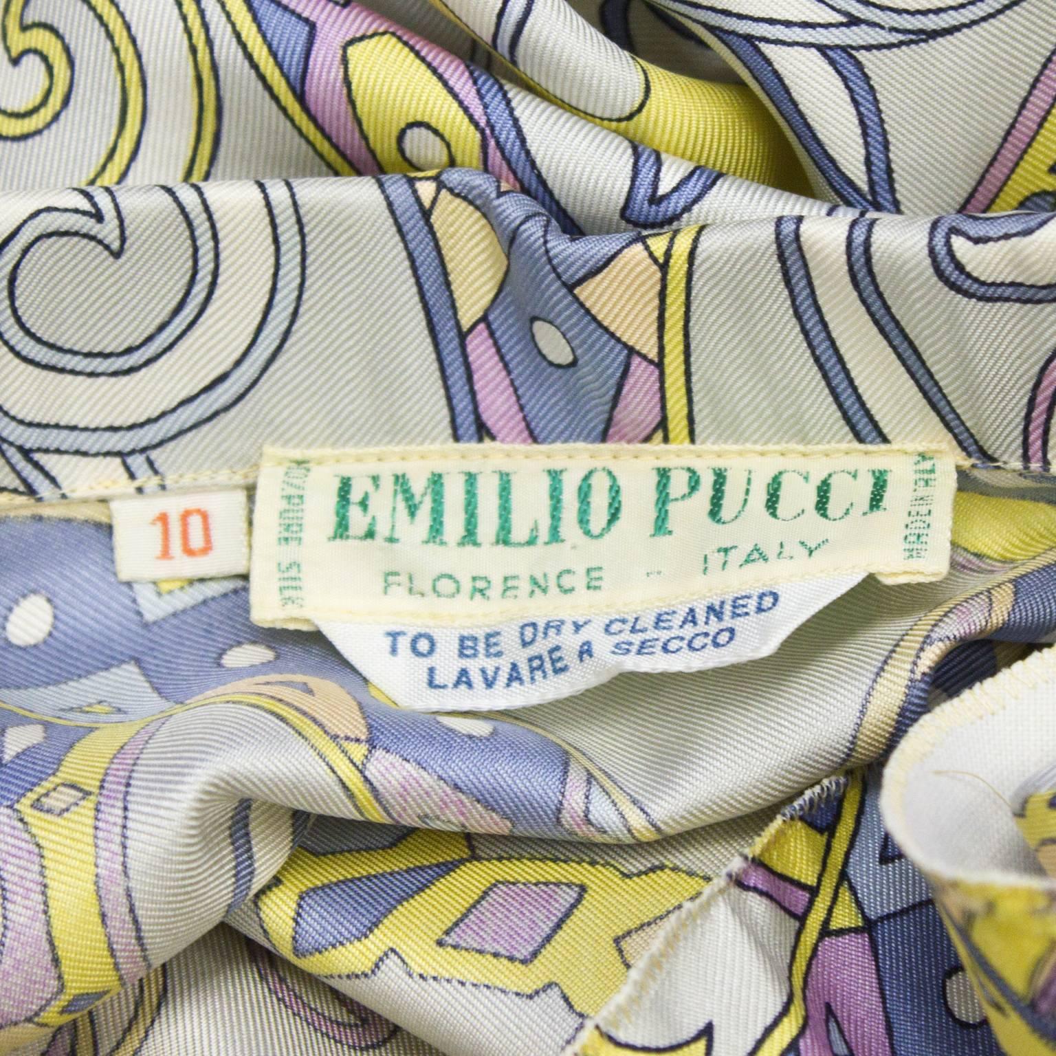 1970's Emilio Pucci Scalloped Blouse 1