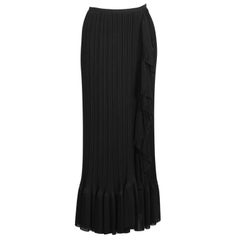 2000's Issey Miyake Black Pleated Skirt 