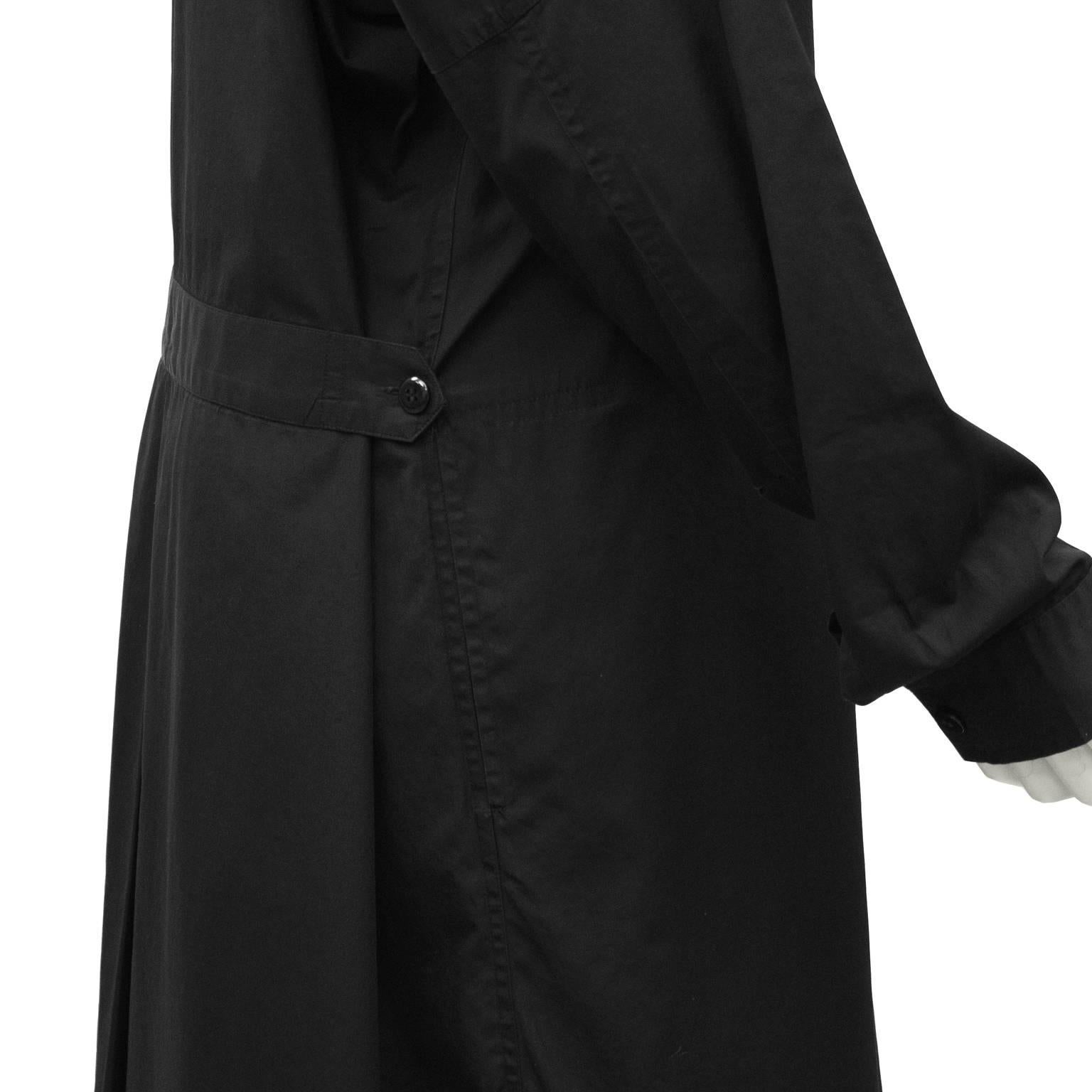Women's 1980's Plantation/Issey Miyake Black Tunic Dress