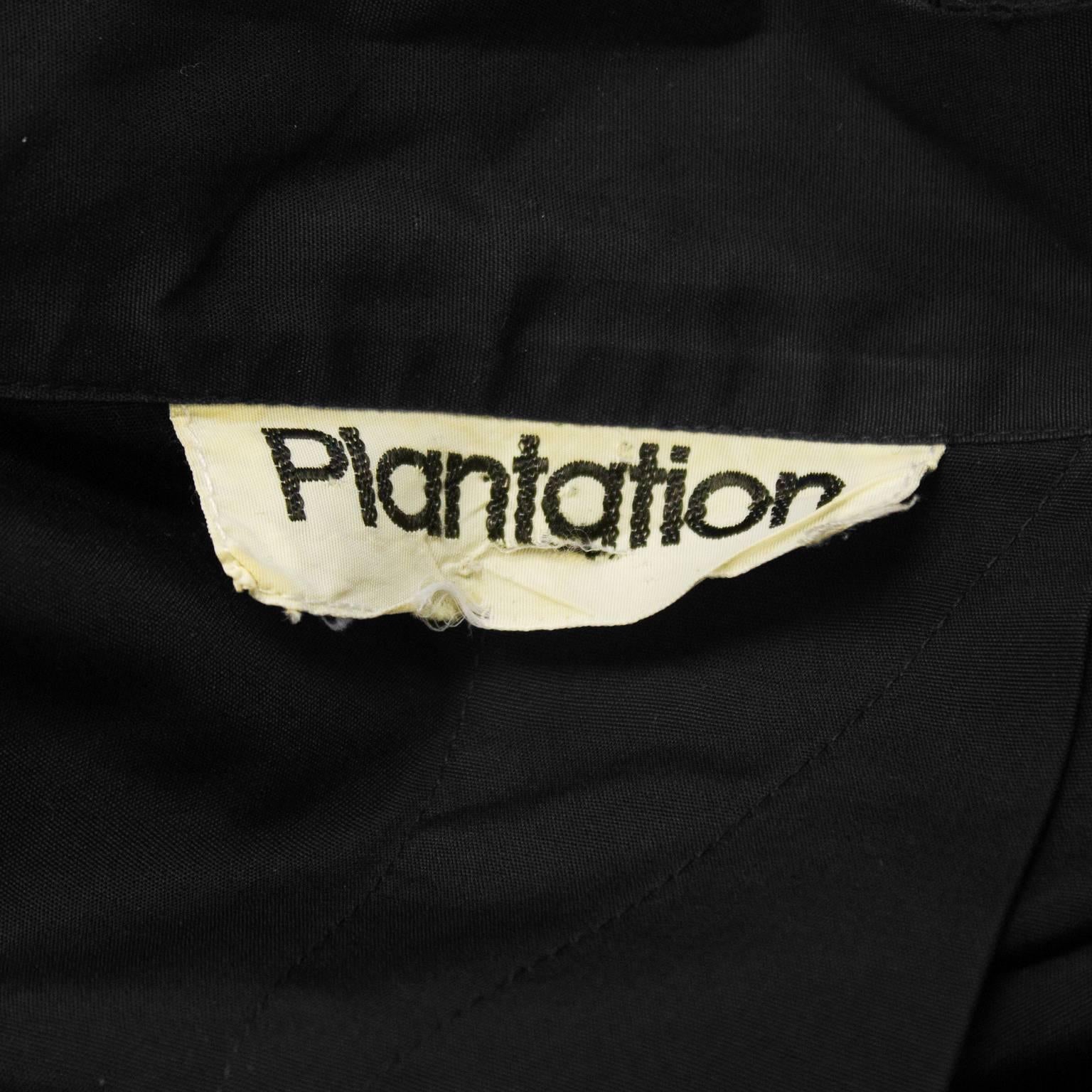 1980's Plantation/Issey Miyake Black Tunic Dress 2