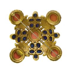Vintage Kenneth Jay Lane Cross style pin