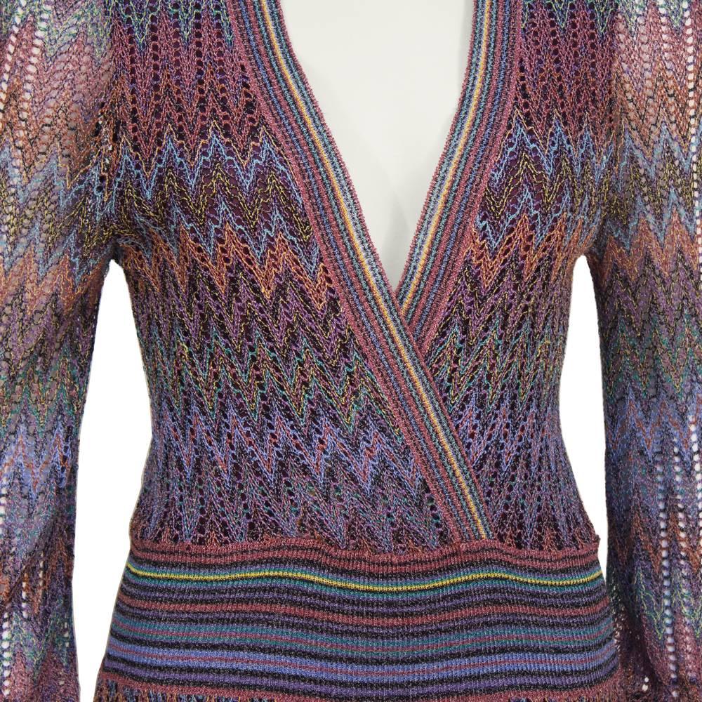 1970's Missoni Open Knit Maxi Dress In Excellent Condition In Toronto, Ontario