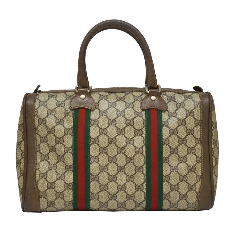 1970's Gucci Monogram Boston Bag at 1stDibs | gucci monogram bag, gucci ...