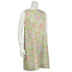 1960's Mod Paisley Paper Dress