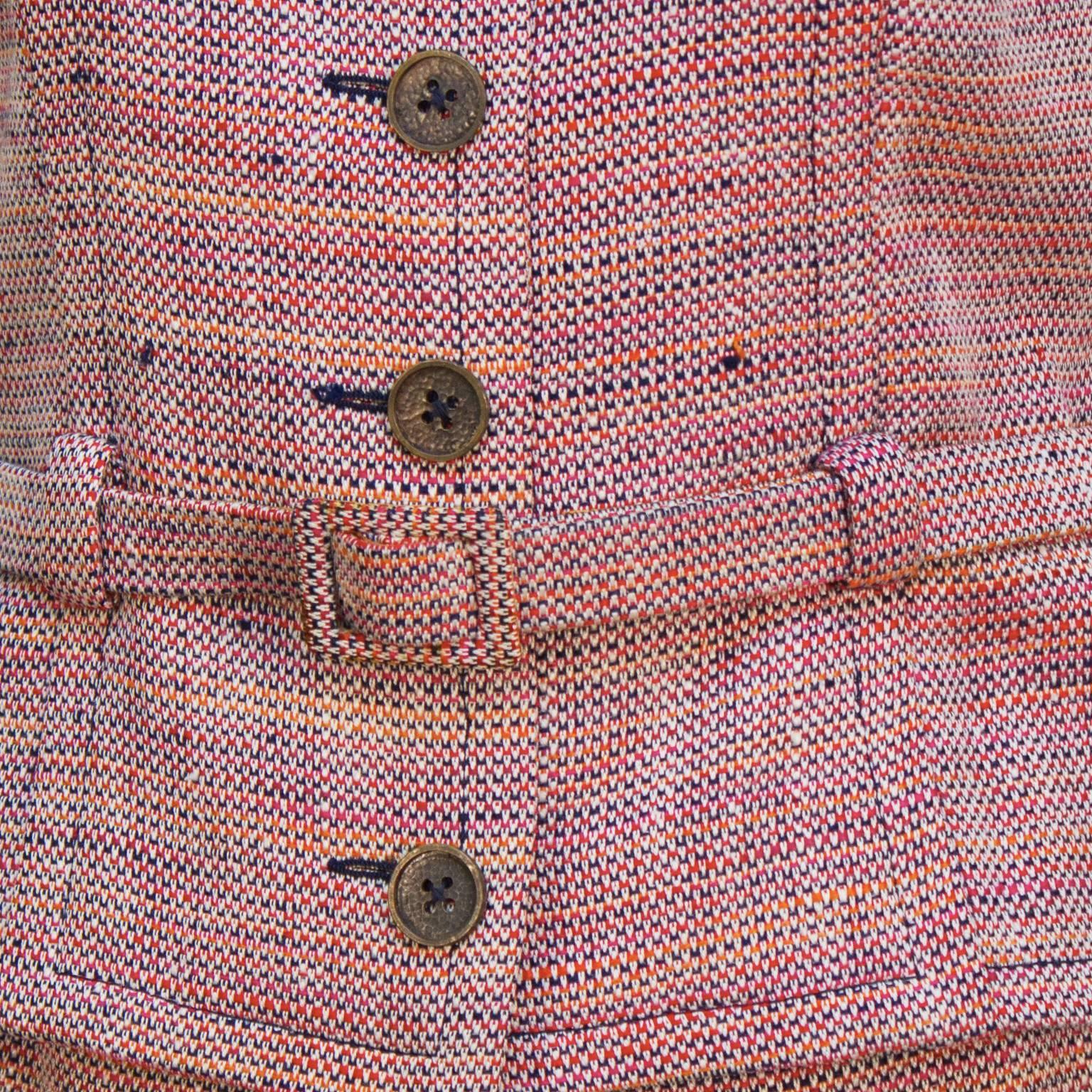 1960's Guy LaRoche Tweed Skirt Suit In Excellent Condition For Sale In Toronto, Ontario