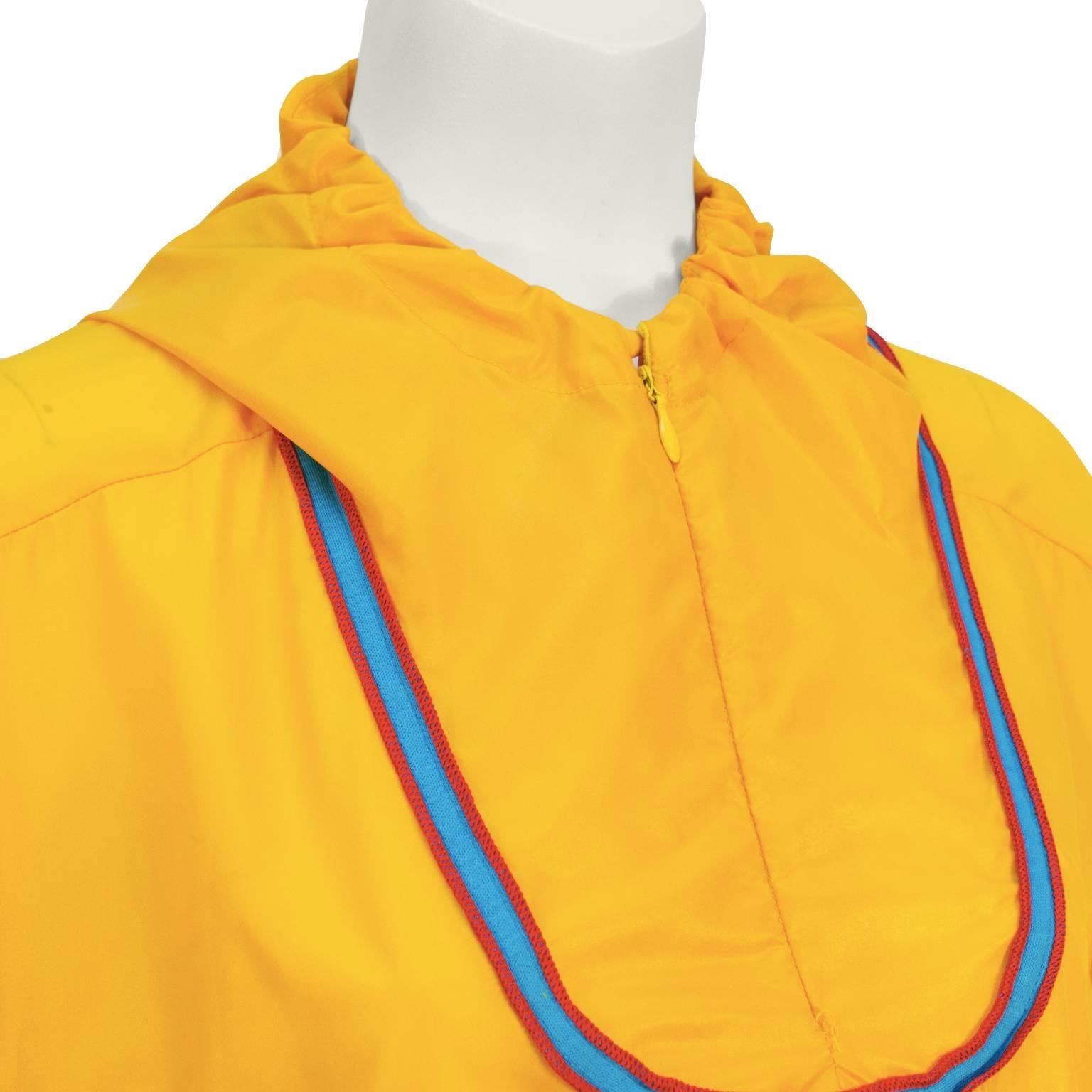 1970's The Beene Bag Yellow Windbreaker Outfit 1