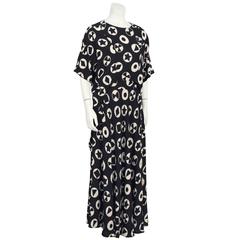 1970's Fendi Black and White Printed Ensemble