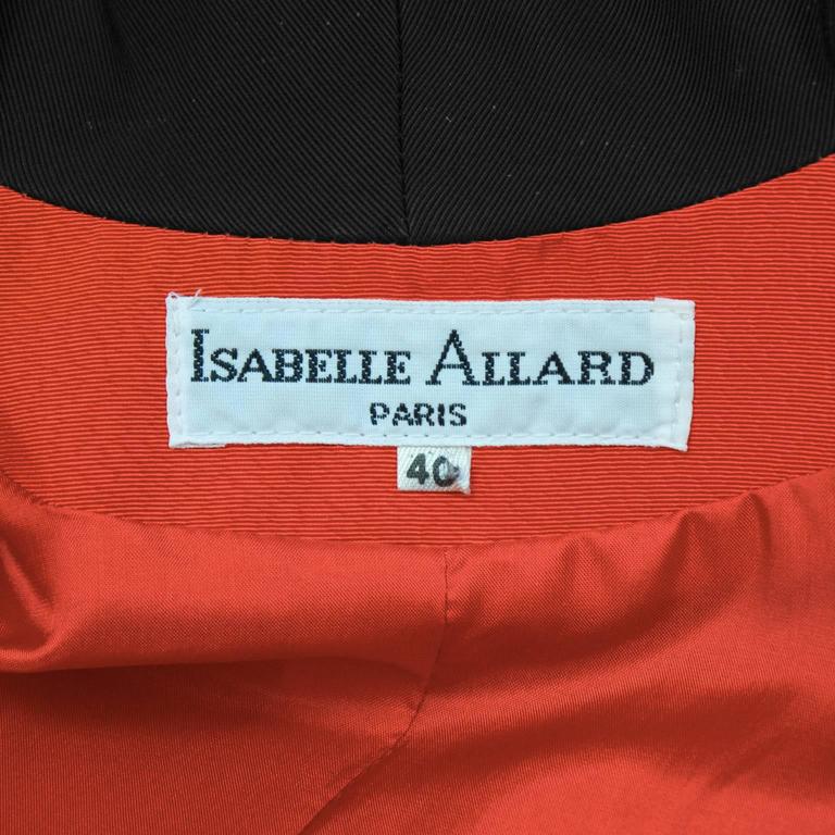 1980's Isabelle Allard Red Skirt Suit at 1stDibs