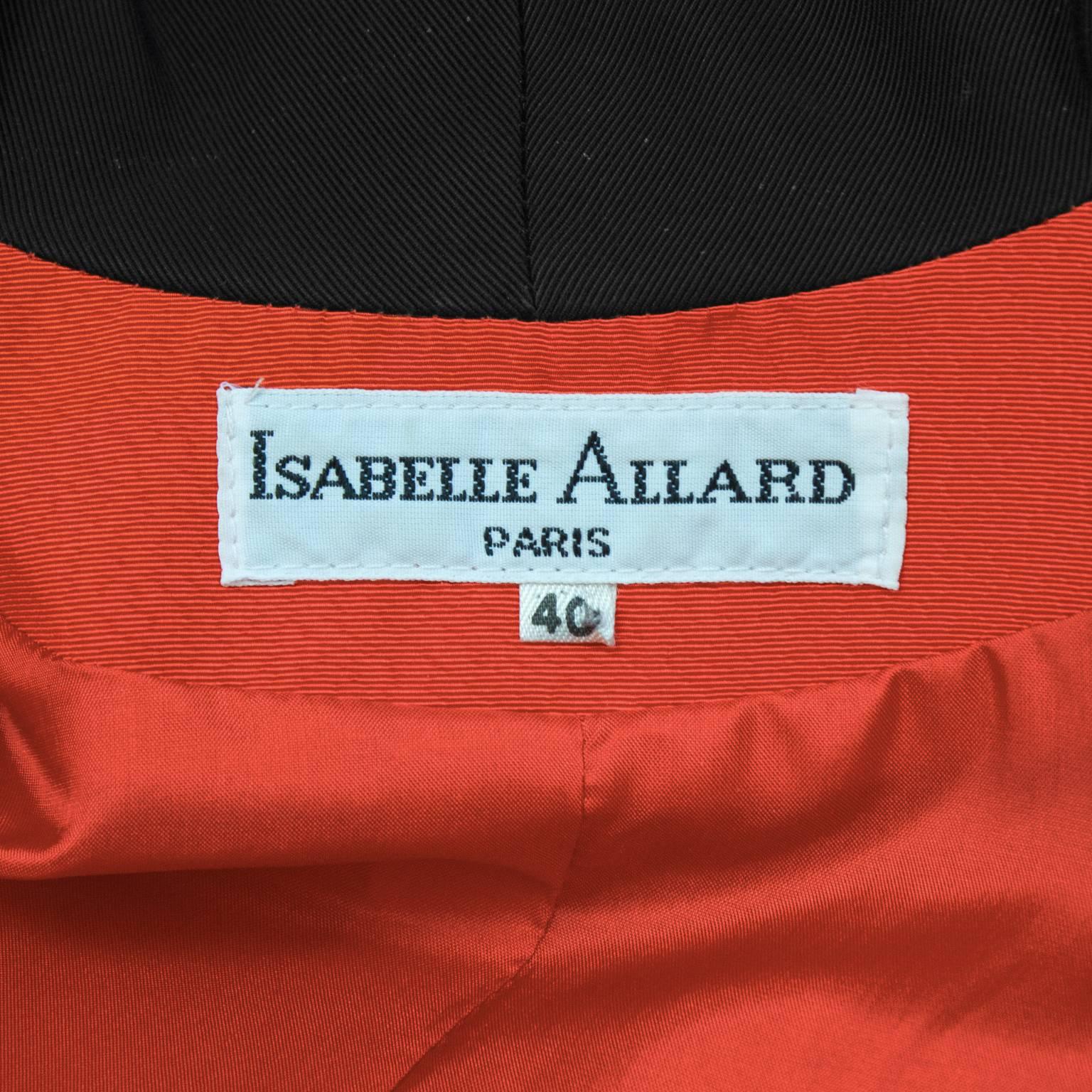 1980's Isabelle Allard Red Skirt Suit 2