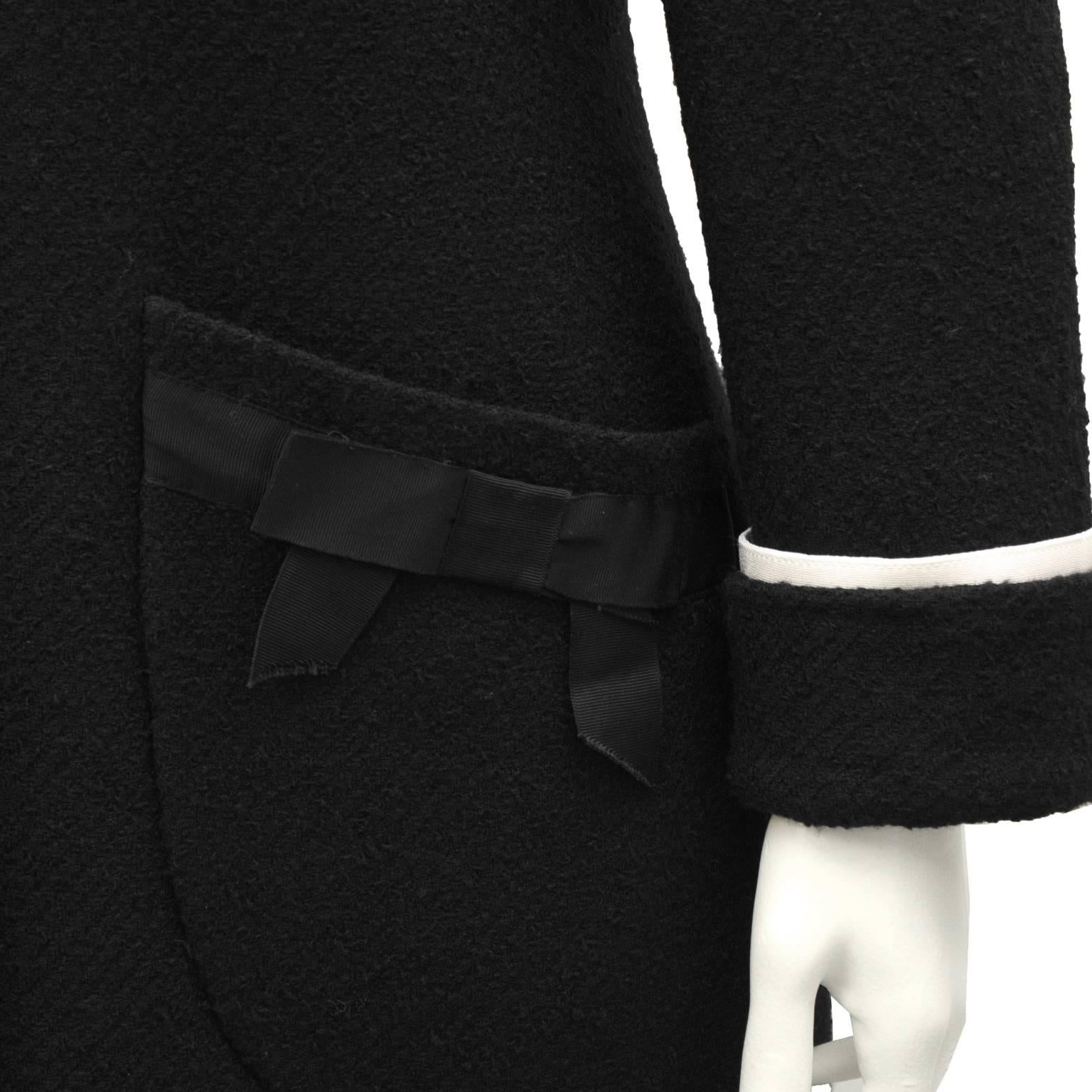 1980's Rena Lange Black Boucle Jacket 2