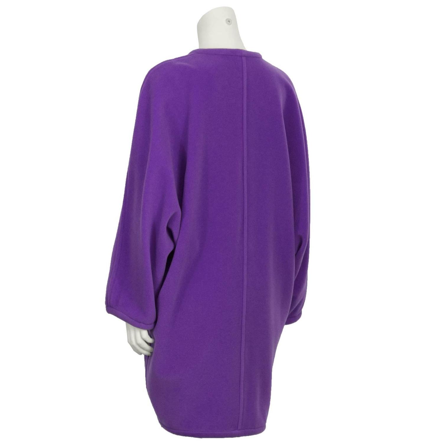 1980s Ungaro Purple Cocoon Jacket For Sale At 1stdibs