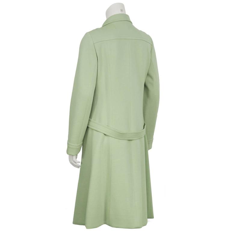 1960's Holt Renfrew MInt Green Space Age Coat/Dress at 1stDibs | mint ...