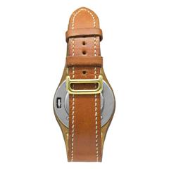 1998 Hermes Tan Harnais Watch With Deployant Band