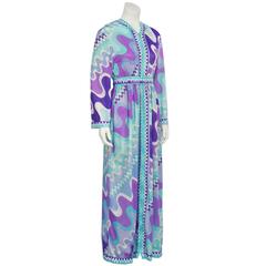 1960's Pucci Formfit Rogers Hooded Maxi Cover-up