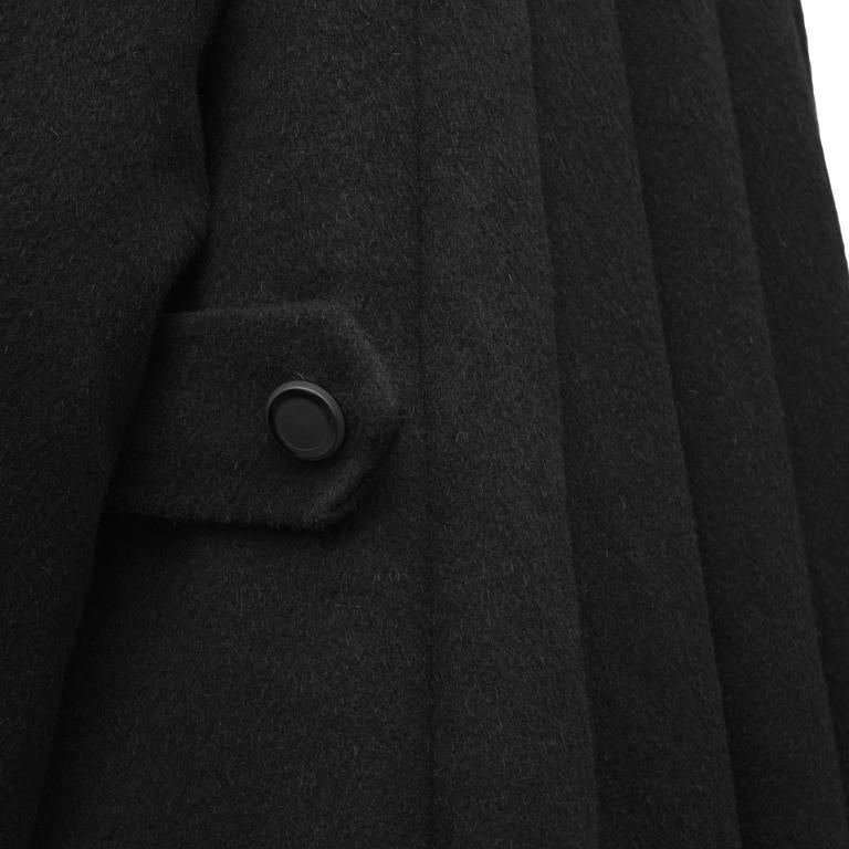 1960's Lilli Ann Black Wool Swing Coat at 1stDibs | 1960s swing coat ...