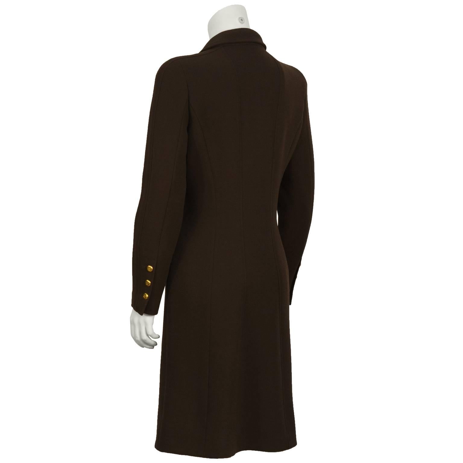 chanel brown coat