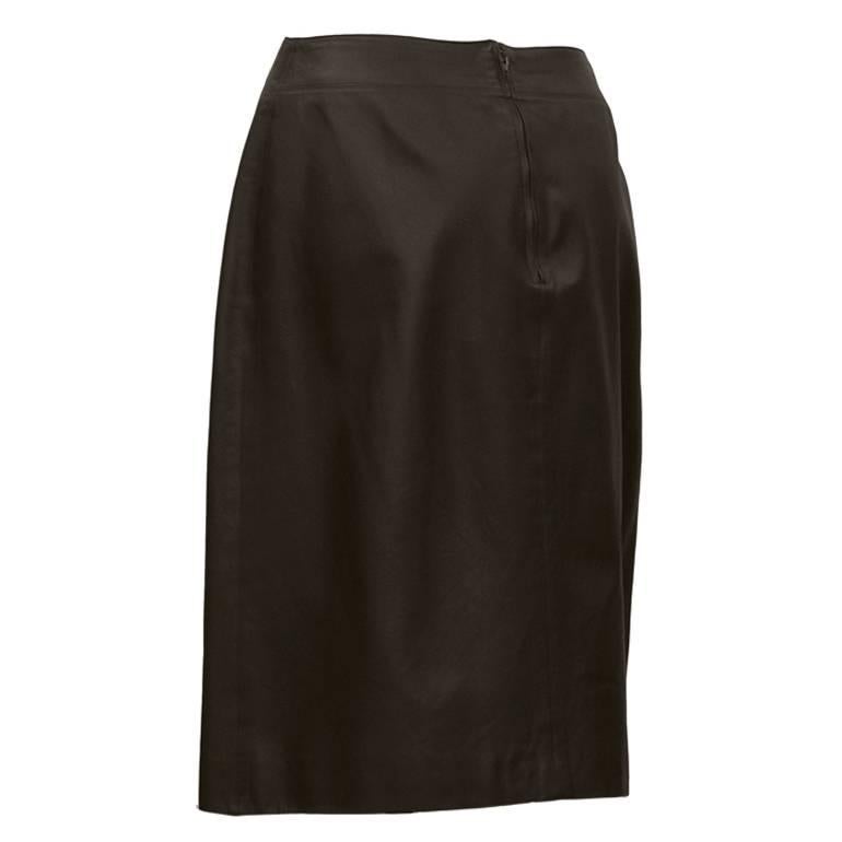 chanel leather skirt