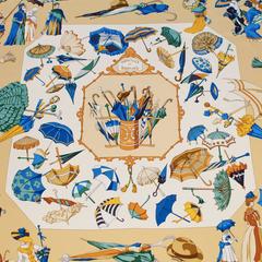 1998 Hermes Silk Scarf "Ombrelles et Parapluies