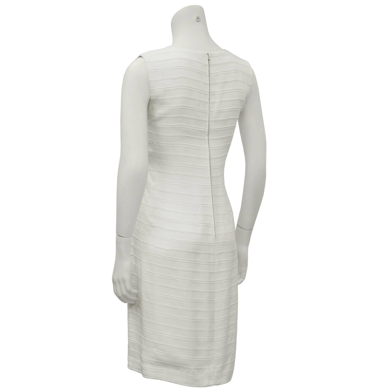 Women's 1960's Nina Ricci Navy & White Dress and Coat Ensemble  For Sale