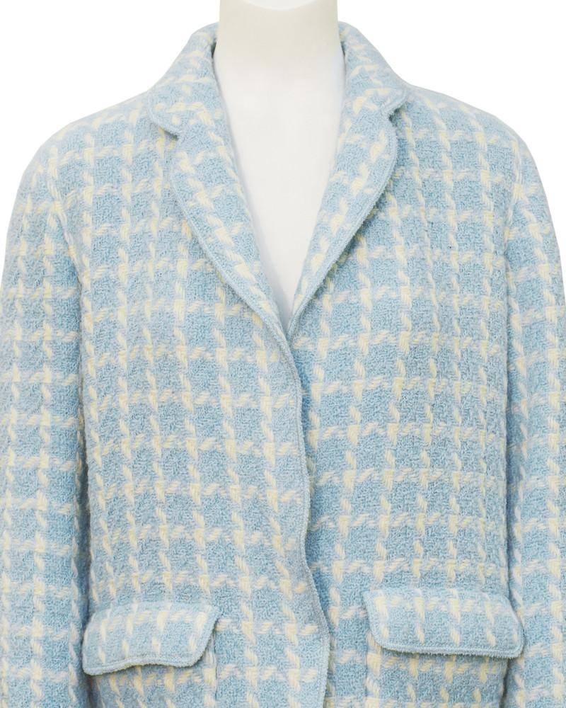 chanel jacket blue