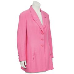 1997 Spring Chanel Hot Pink Boucle Jacket