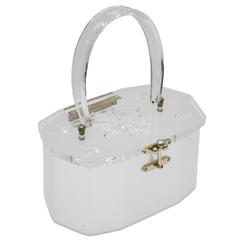 1950's Charles S. Kahn Lucite Hard Shell Purse